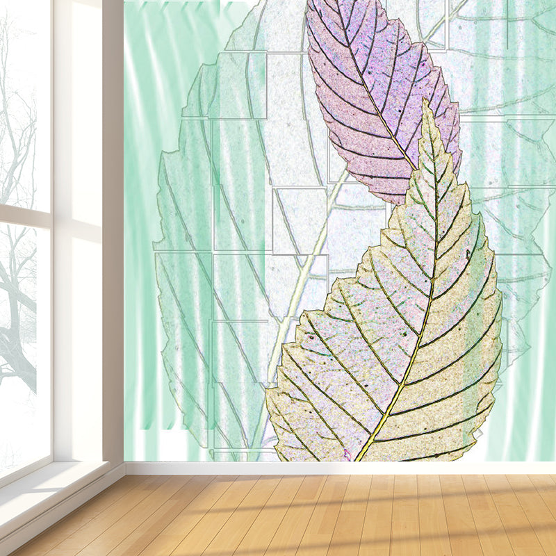Brehn | Zachte Kleur Hedendaagse Muurbehang Huge Botanische Muurdecoratie voor Woonkamer