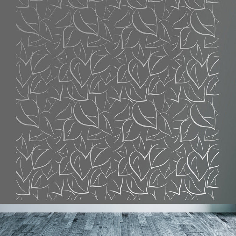 Brehn | Fleckenschutz Blätter Muster Wandbild Vlies Moderne Wanddekoration für Mädchen Schlafzimmer