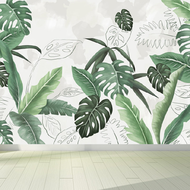 Brehn | Verschiedene Blätter Wandmural für Esszimmer Illustration Wanddekoration, maßgeschneidert gedruckt