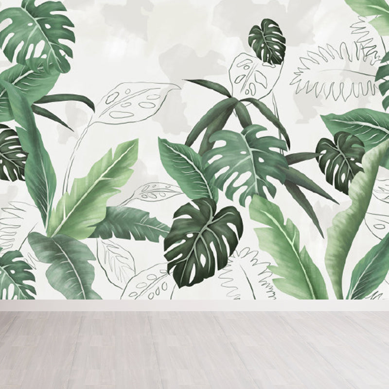 Brehn | Verschiedene Blätter Wandmural für Esszimmer Illustration Wanddekoration, maßgeschneidert gedruckt