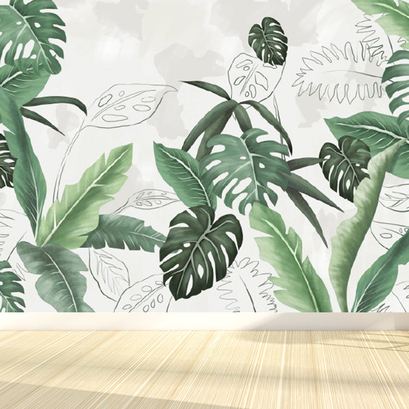 Brehn | Verschiedene Blätter Wandmural für Esszimmer Illustration Wanddekoration, maßgeschneidert gedruckt