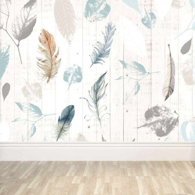 Brehn | Verschiedene Blätter Wandmural für Esszimmer Illustration Wanddekoration, maßgeschneidert gedruckt