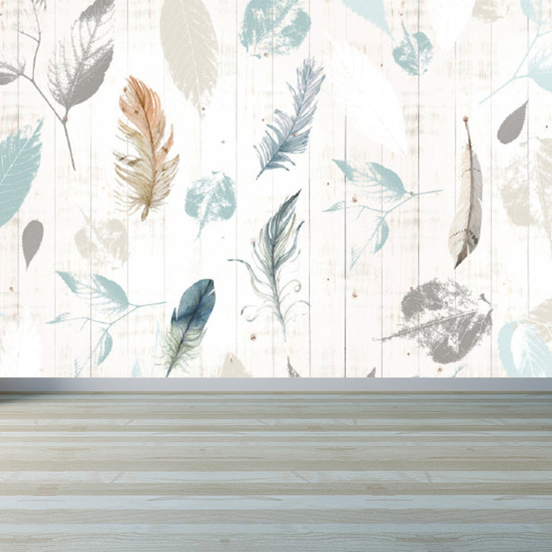 Brehn | Verschiedene Blätter Wandmural für Esszimmer Illustration Wanddekoration, maßgeschneidert gedruckt