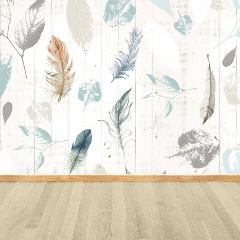 Brehn | Verschiedene Blätter Wandmural für Esszimmer Illustration Wanddekoration, maßgeschneidert gedruckt