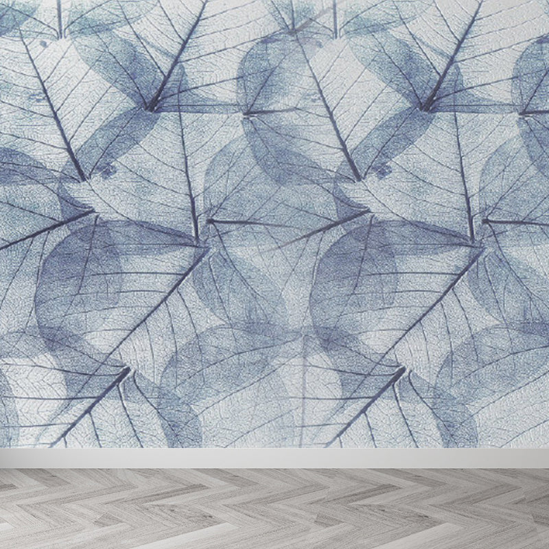 Brehn | Extra grote botanische muurschildering lichte kleur non-woven wandkunst voor binneninrichting, op maat gemaakt