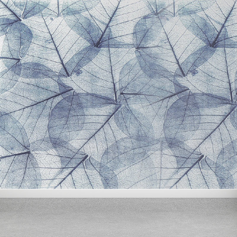 Brehn | Extra grote botanische muurschildering lichte kleur non-woven wandkunst voor binneninrichting, op maat gemaakt
