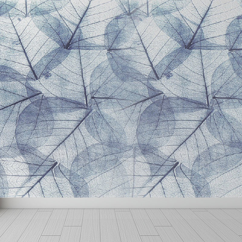 Brehn | Extra grote botanische muurschildering lichte kleur non-woven wandkunst voor binneninrichting, op maat gemaakt