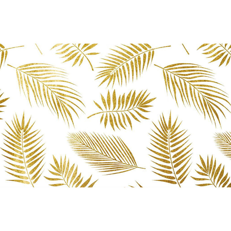 Brehn | Extra grote botanische muurschildering lichte kleur non-woven wandkunst voor binneninrichting, op maat gemaakt
