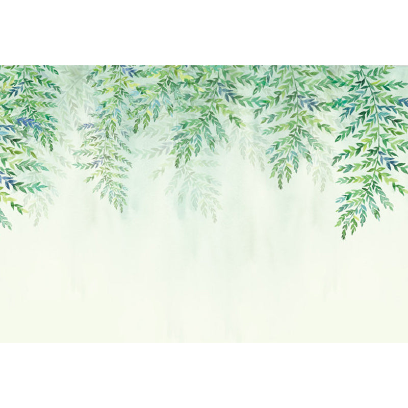 Brehn | Grote Bladeren Muurstickers voor Badkamer Botanische Wanddecoratie in Pastel Kleur, Vochtbestendig