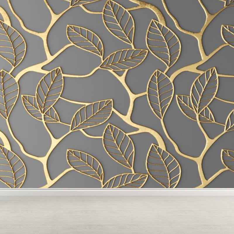 Brehn | Grote Bladeren Muurstickers voor Badkamer Botanische Wanddecoratie in Pastel Kleur, Vochtbestendig