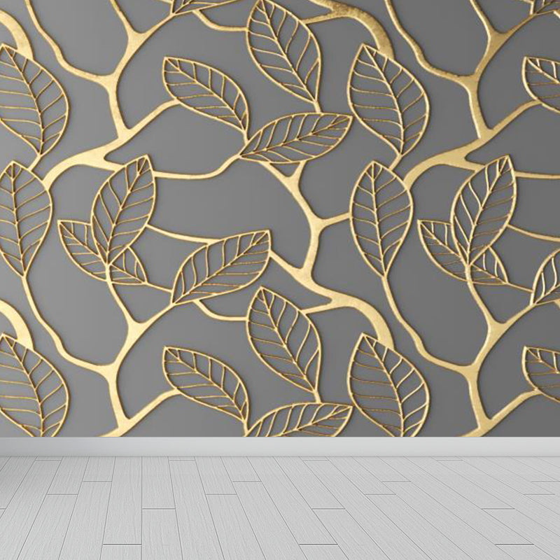 Brehn | Grote Bladeren Muurstickers voor Badkamer Botanische Wanddecoratie in Pastel Kleur, Vochtbestendig