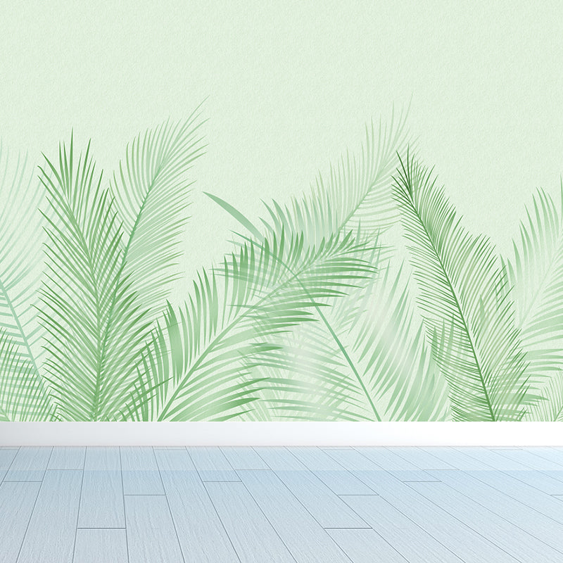 Brehn | Grote Bladeren Muurstickers voor Badkamer Botanische Wanddecoratie in Pastel Kleur, Vochtbestendig