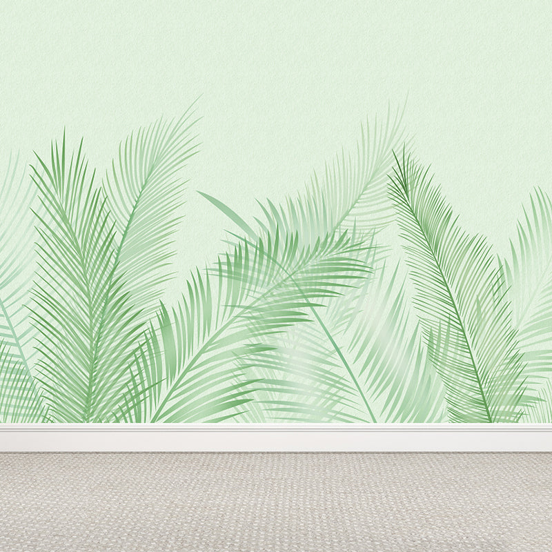 Brehn | Grote Bladeren Muurstickers voor Badkamer Botanische Wanddecoratie in Pastel Kleur, Vochtbestendig