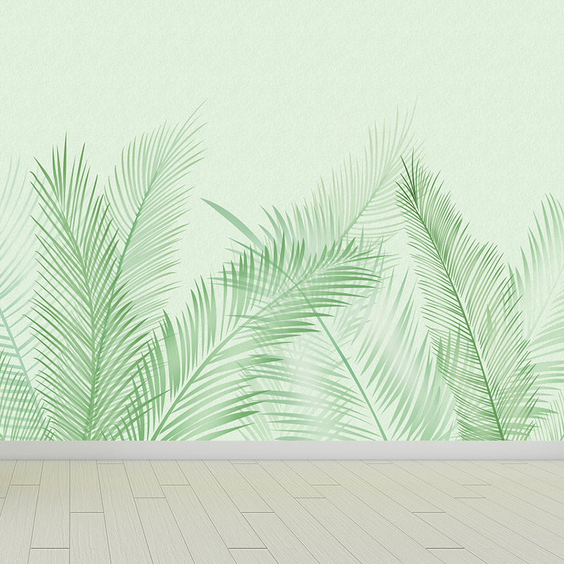 Brehn | Grote Bladeren Muurstickers voor Badkamer Botanische Wanddecoratie in Pastel Kleur, Vochtbestendig
