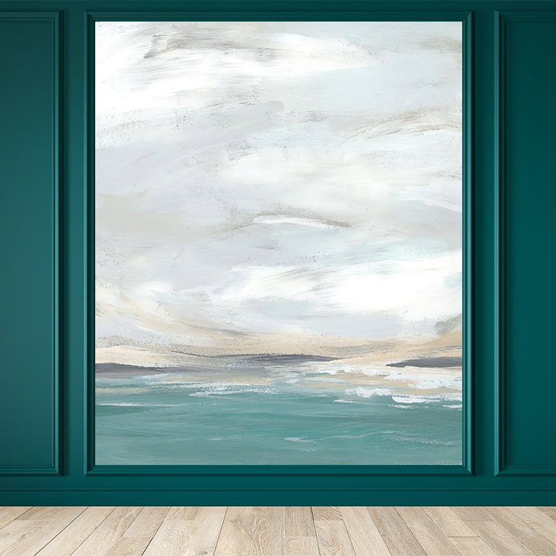 Brehn | Moderne Stil Landschaft Wandtattoo Vliesstoff Wasserfest Pastell Wandkunst für Zuhause