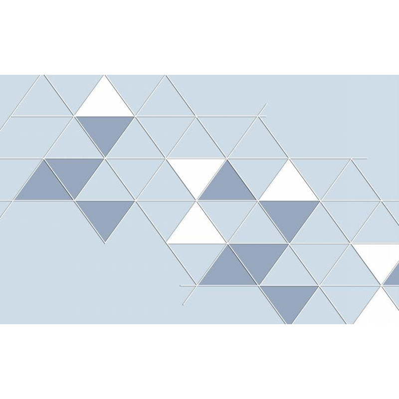 Brehn | Geometrische Driehoek Muurpapier Muurschildering Moderne Niet-Geweven Katoenen Wandbekleding voor Woonkamer