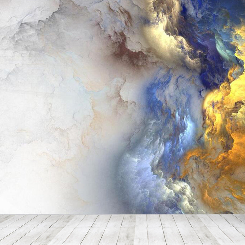 Brehn | Moderne Serene Sky Mural Behang Non-Woven Vlekbestendig Lichte Kleur Wandkunst voor Jongenskamer