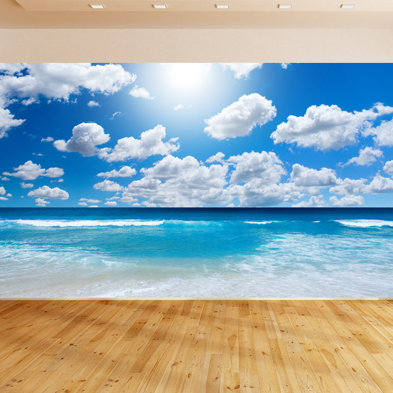 Brehn | Moderne Serene Sky Mural Behang Non-Woven Vlekbestendig Lichte Kleur Wandkunst voor Jongenskamer