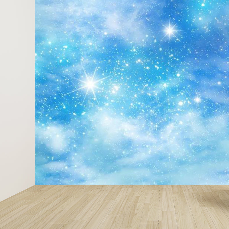Brehn | Moderne Serene Sky Mural Behang Non-Woven Vlekbestendig Lichte Kleur Wandkunst voor Jongenskamer