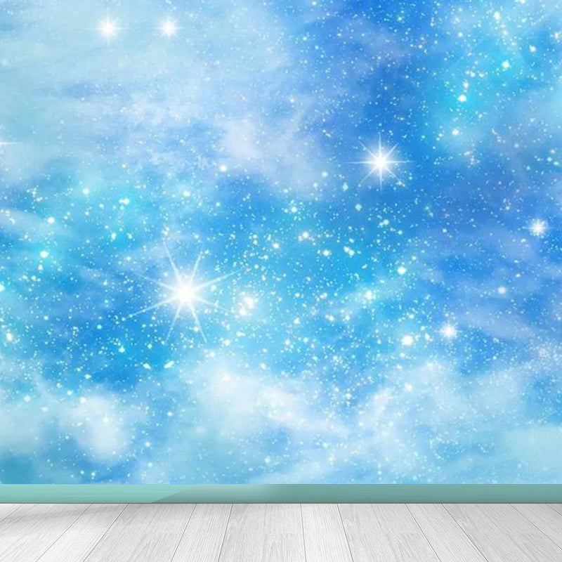Brehn | Moderne Serene Sky Mural Behang Non-Woven Vlekbestendig Lichte Kleur Wandkunst voor Jongenskamer