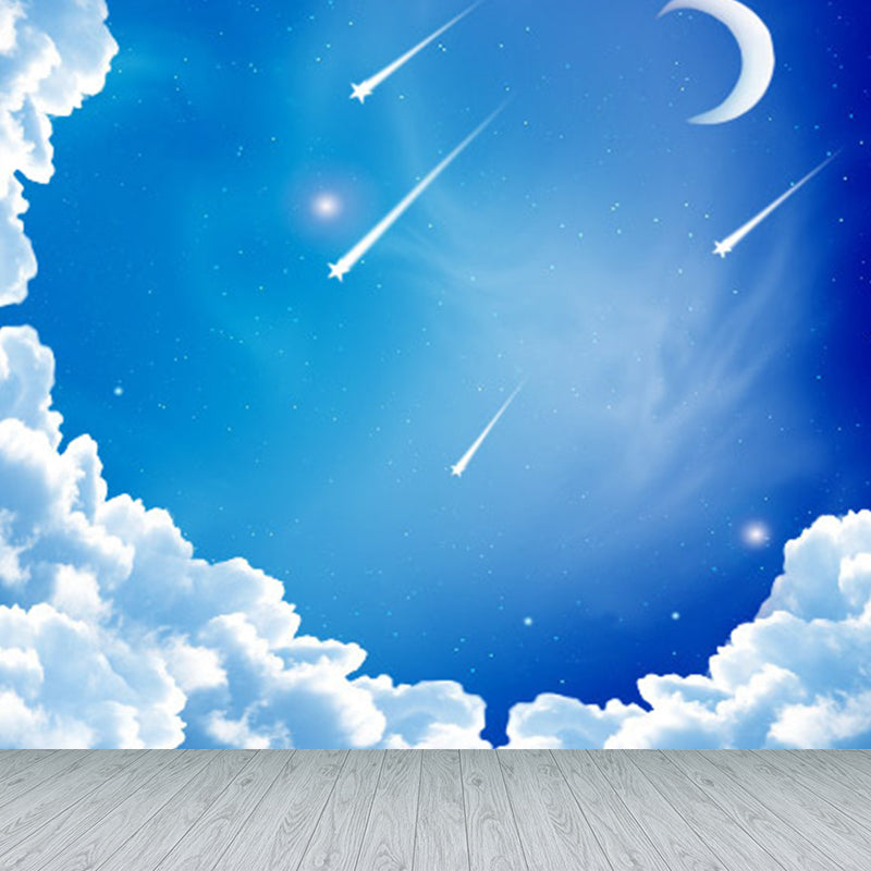 Brehn | Moderne Serene Sky Mural Behang Non-Woven Vlekbestendig Lichte Kleur Wandkunst voor Jongenskamer