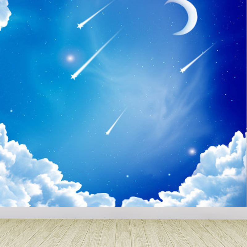 Brehn | Moderne Serene Sky Mural Behang Non-Woven Vlekbestendig Lichte Kleur Wandkunst voor Jongenskamer