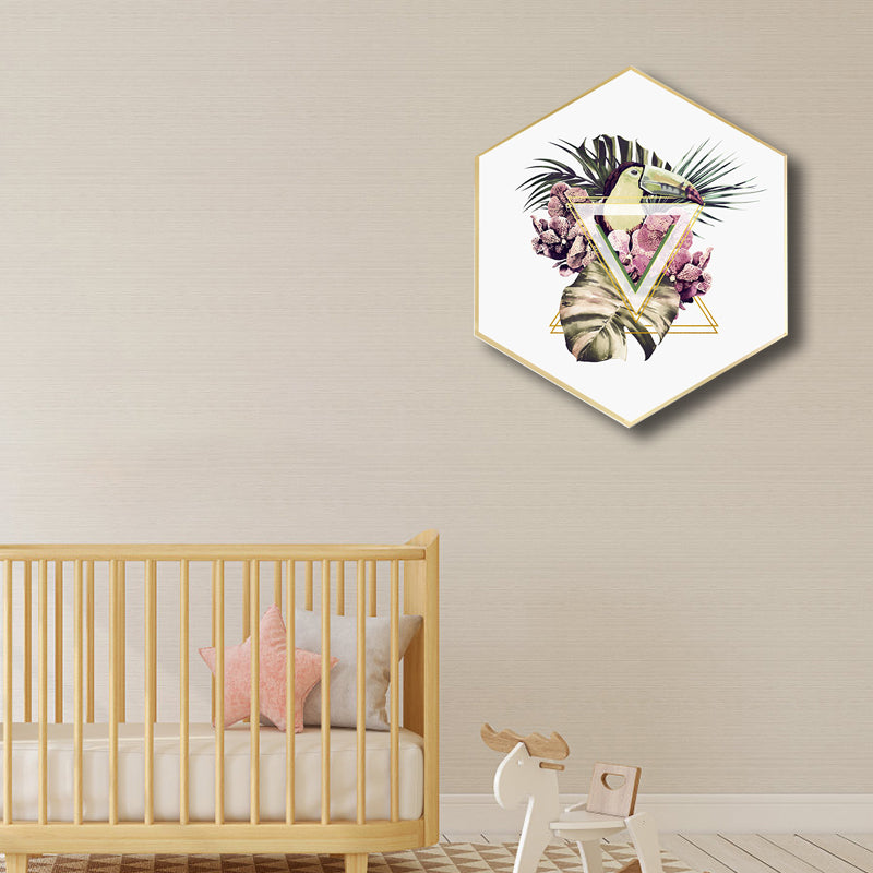 Brehn | Leinwand Pastellfarbe Malerei Nordische Plattenblätter Wandkunst Druck, Multiple Größen