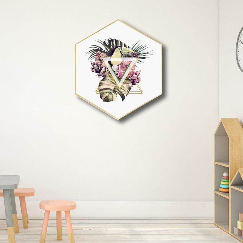 Brehn | Leinwand Pastellfarbe Malerei Nordische Plattenblätter Wandkunst Druck, Multiple Größen