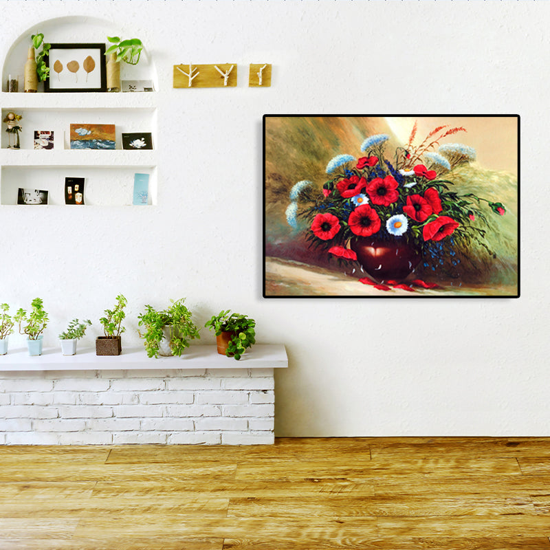 Brehn | Impressionismus Blühende Blumen Wanddekor Leinwand Lichtfarbe Florentine Kunstdruck, Mehrere Größen