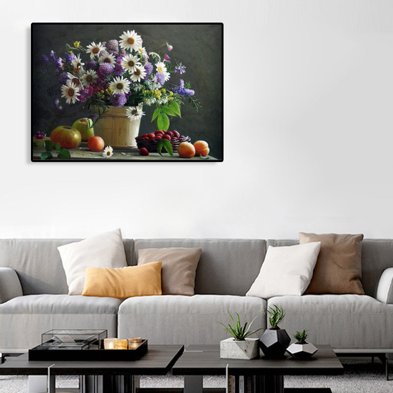 Brehn | Impressionismus Blühende Blumen Wanddekor Leinwand Lichtfarbe Florentine Kunstdruck, Mehrere Größen