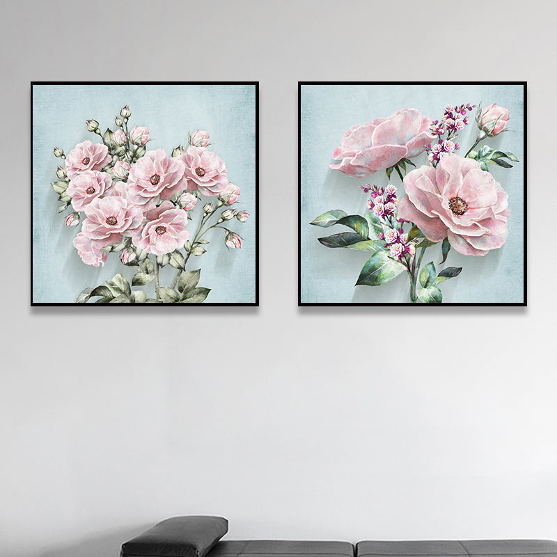 Brehn | Weiche Farbblumenblüte Kunstdruck Texturiert Modernistische Esszimmer Leinwand, Multiple Größen