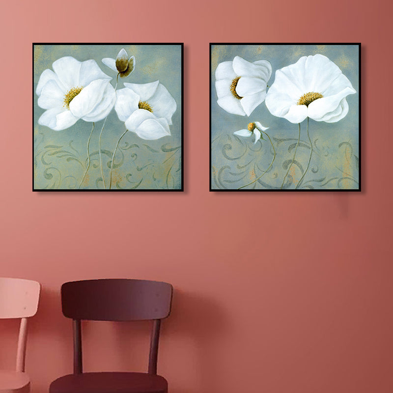Brehn | Weiche Farbblumenblüte Kunstdruck Texturiert Modernistische Esszimmer Leinwand, Multiple Größen