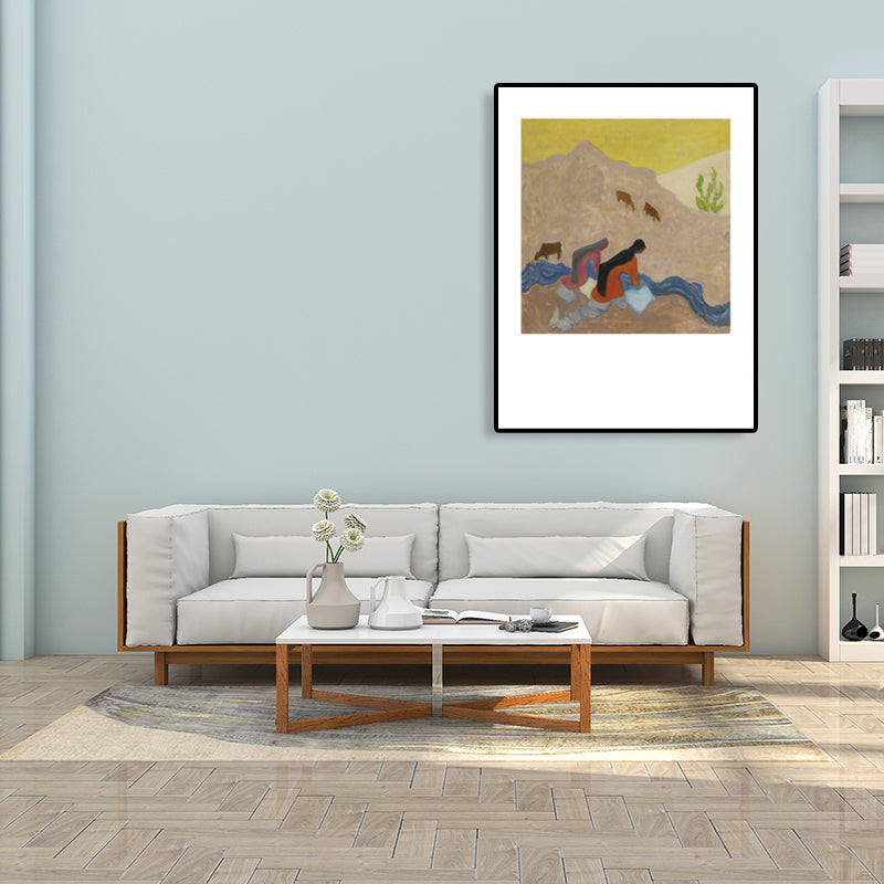 Brehn | Abstract Expressionismus Freizeit Leinwandkunst Helle Farbe Schlafzimmer Malerei, Mehrere Größen