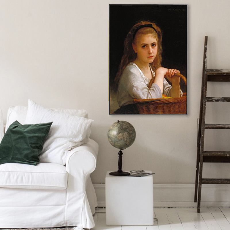 Brehn | Unbeschwerte kleines Mädchen Leinwanddruck Texturiert Renaissance für Mädchen Schlafzimmer Malerei