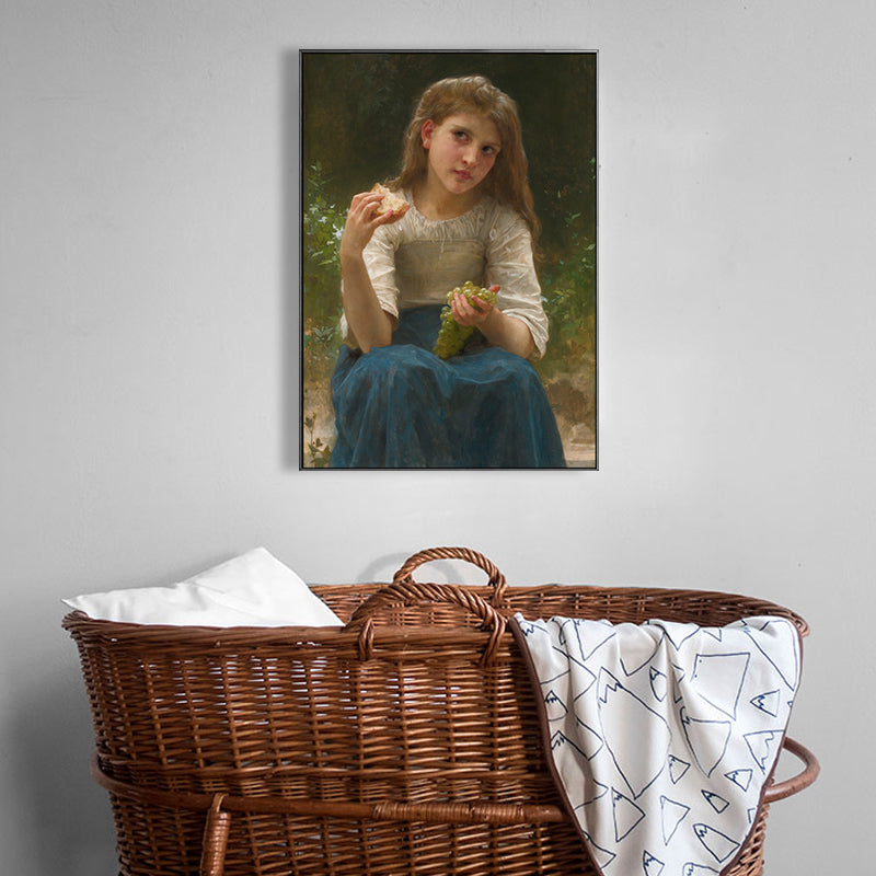 Brehn | Unbeschwerte kleines Mädchen Leinwanddruck Texturiert Renaissance für Mädchen Schlafzimmer Malerei
