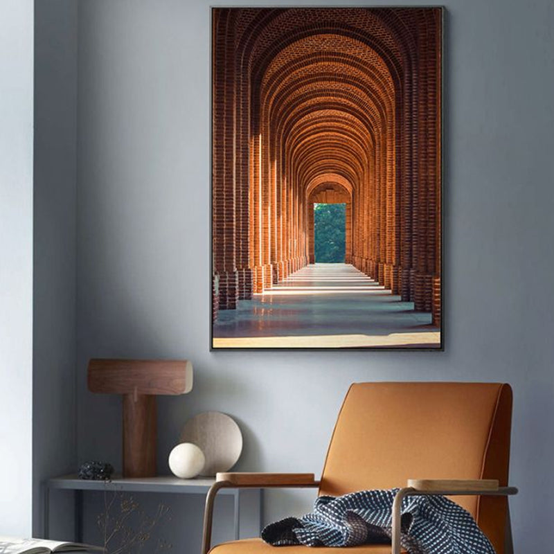 Brehn | Lange gewölbte Galerie Fotografie Gemälde zeitgenössische Leinwand Wanddekoration, mehrere Größen