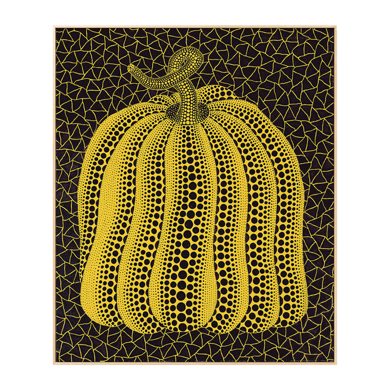 Brehn | Illustration Kürbis Kunst Druck Dunkle Farbe Leinwand Wanddekoration für Schlafzimmer, Texturiert