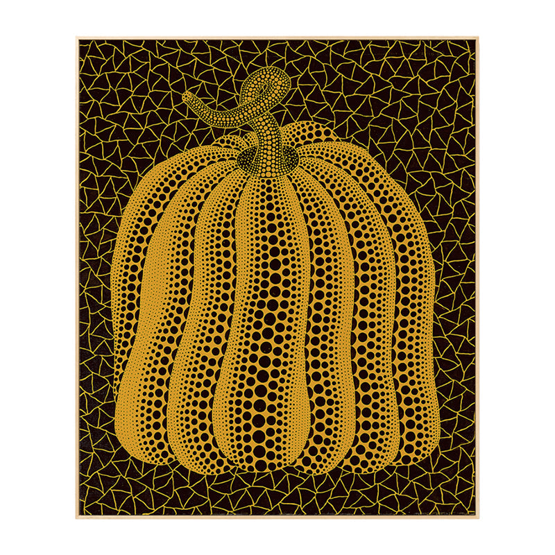 Brehn | Illustration Kürbis Kunst Druck Dunkle Farbe Leinwand Wanddekoration für Schlafzimmer, Texturiert