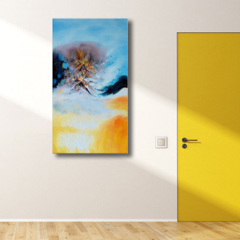 Brehn | Strukturiert Botanik Wanddekoration Zeitgenössische Kunst Leinwandmalerei, Mehrere Größen Verfügbar
