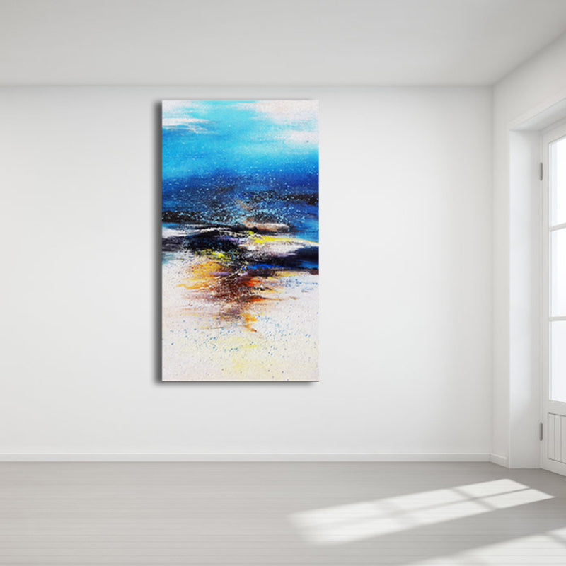 Brehn | Strukturiert Botanik Wanddekoration Zeitgenössische Kunst Leinwandmalerei, Mehrere Größen Verfügbar