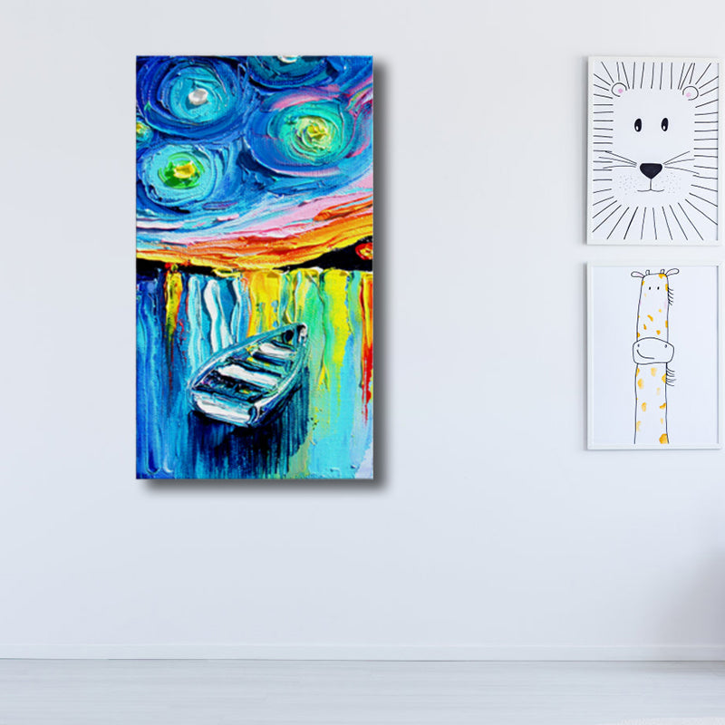 Brehn | Strukturiert Botanik Wanddekoration Zeitgenössische Kunst Leinwandmalerei, Mehrere Größen Verfügbar