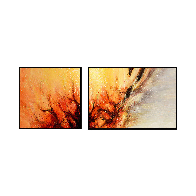Brehn | Moderne Malerei Druck Abstrakt Leinwand Pastell Multi-Teil Wandkunst Dekor für Hotel