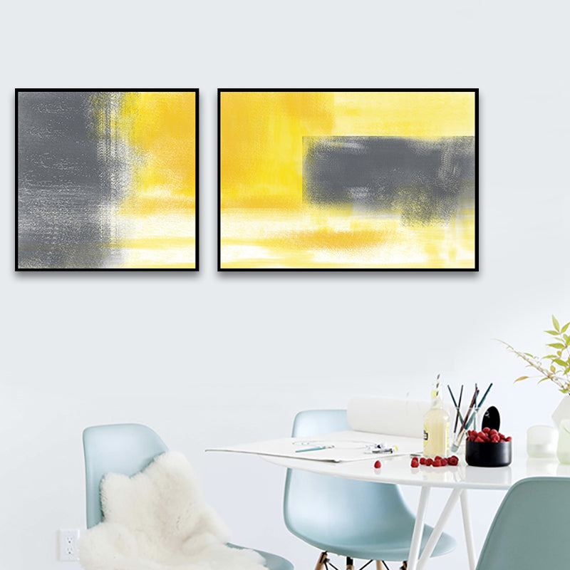 Brehn | Moderne Malerei Druck Abstrakt Leinwand Pastell Multi-Teil Wandkunst Dekor für Hotel