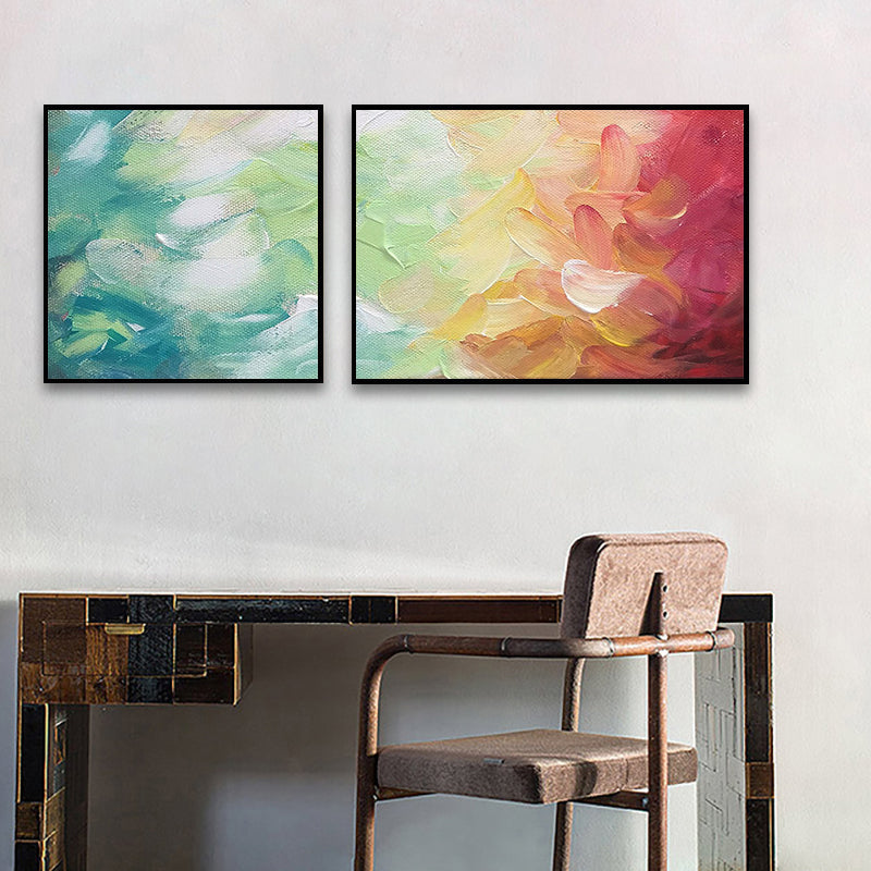 Brehn | Moderne Malerei Druck Abstrakt Leinwand Pastell Multi-Teil Wandkunst Dekor für Hotel