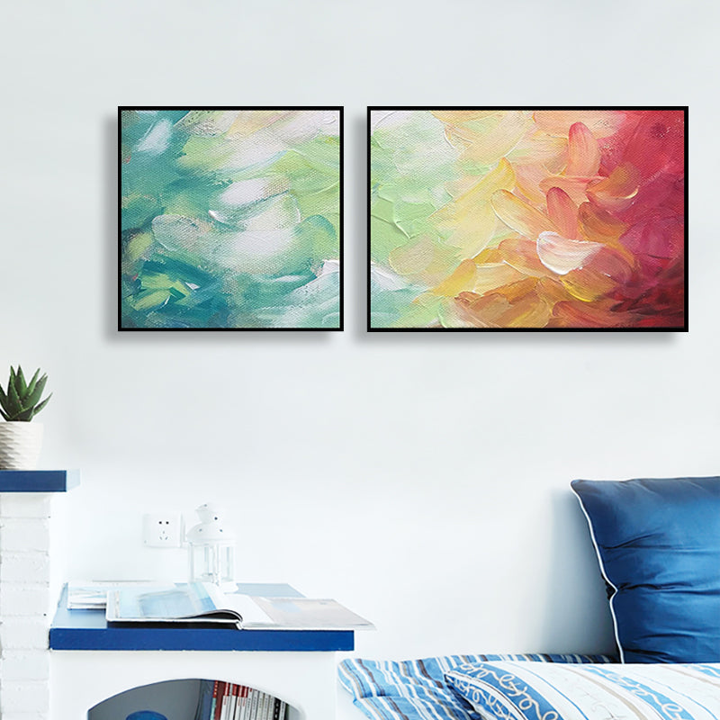 Brehn | Moderne Malerei Druck Abstrakt Leinwand Pastell Multi-Teil Wandkunst Dekor für Hotel