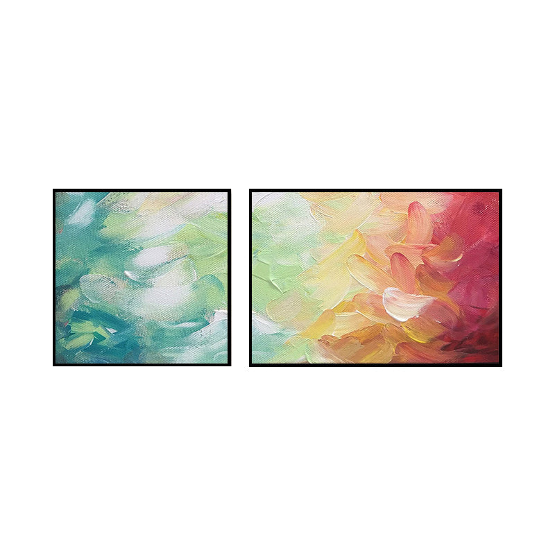 Brehn | Moderne Malerei Druck Abstrakt Leinwand Pastell Multi-Teil Wandkunst Dekor für Hotel