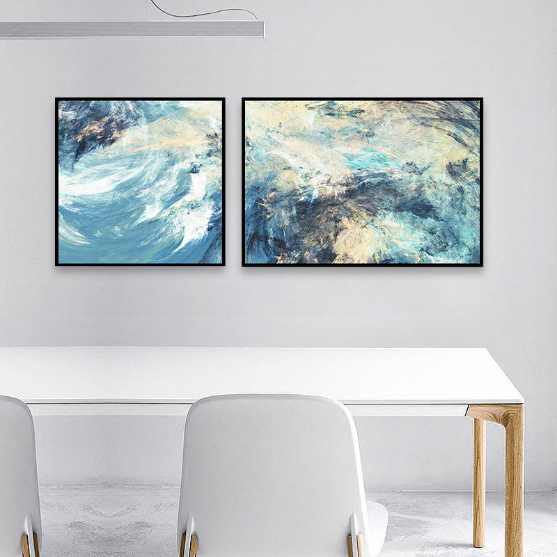 Brehn | Moderne Malerei Druck Abstrakt Leinwand Pastell Multi-Teil Wandkunst Dekor für Hotel