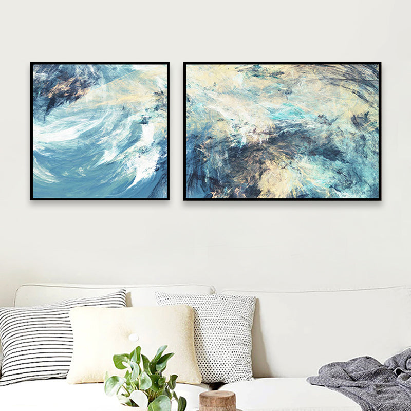 Brehn | Moderne Malerei Druck Abstrakt Leinwand Pastell Multi-Teil Wandkunst Dekor für Hotel