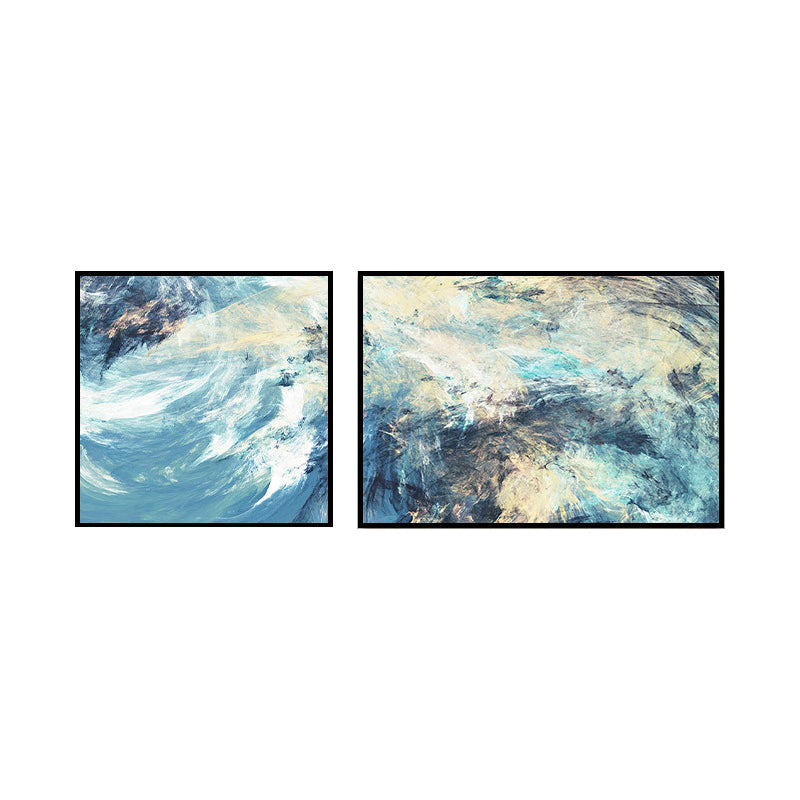 Brehn | Moderne Malerei Druck Abstrakt Leinwand Pastell Multi-Teil Wandkunst Dekor für Hotel
