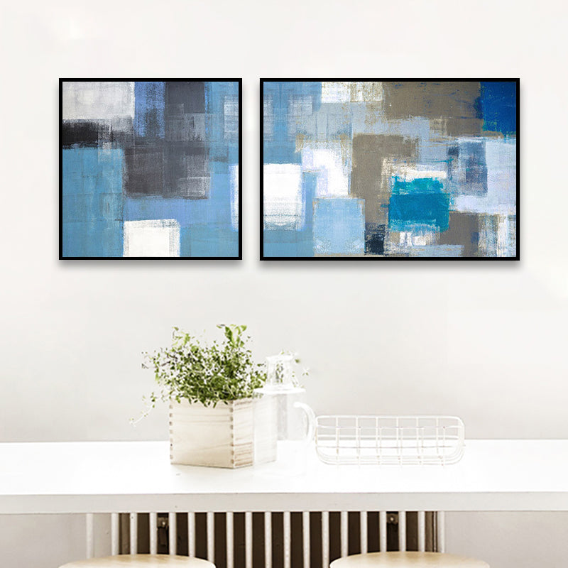 Brehn | Moderne Malerei Druck Abstrakt Leinwand Pastell Multi-Teil Wandkunst Dekor für Hotel